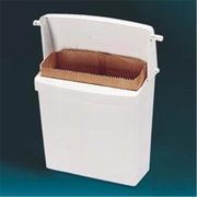 Rubbermaid Rubbermaid RCP 6140 WHI Wall-Mount Sanitary Napkin Receptacle and Liner Bags RCP 6140 WHI
